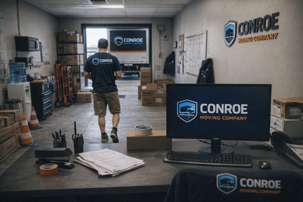 Conroe Moving Company Workspace